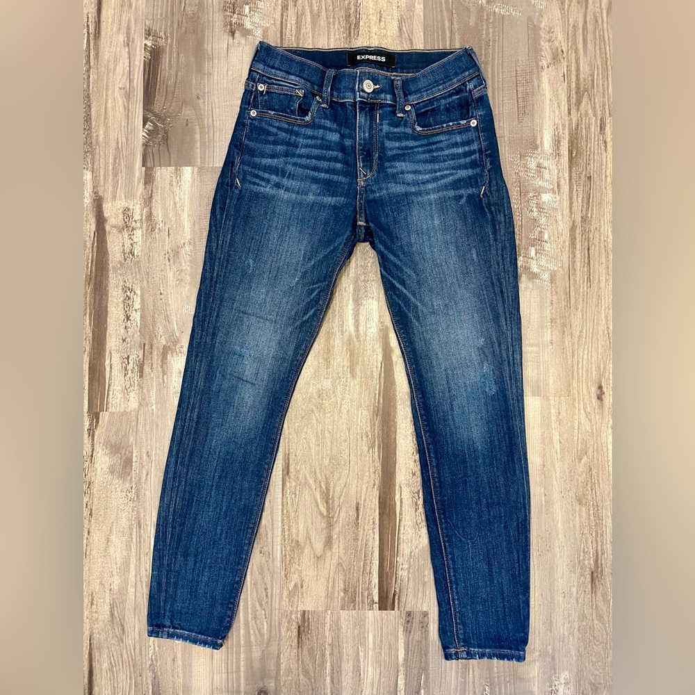 Express Mid Rise Stretch Jean Leggings 2S